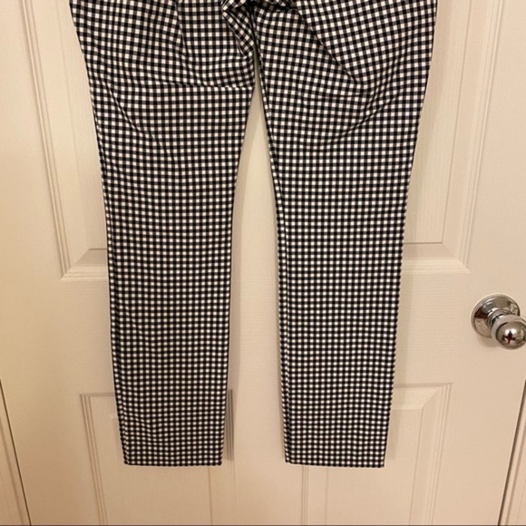 RAG & BONE Black/White Gingham Simone Zip Pocket Pants in Black/White Size 0 - Picture 7 of 10